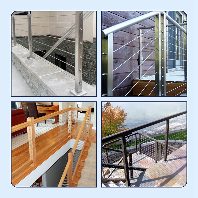 Bộ 10 Vòng Đệm Bằng Thép Không Gỉ 30 Độ 1 / 4 Inch / 6.6mm 30 Độ Cho Vòng Dây Cáp