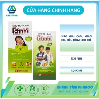 Siro ho cảm ích nhi - siro ho ích nhi 3+ - không đường