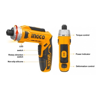 8V Máy siết vít gập INGCO CSDLI0801, Máy siết vít dùng pin Lithium, lực siết 6N.m, máy bắn vít gập