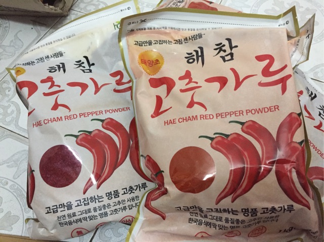 🌶Bột Ớt Hàn Quốc Heacham 1kg cánh/ mịn