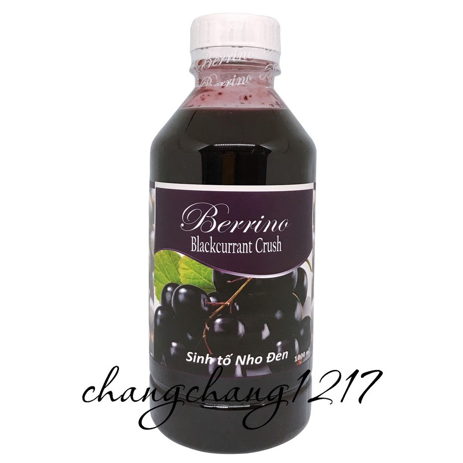 Sinh Tố Berrino Berino Nho Đen Chai 1 Lít