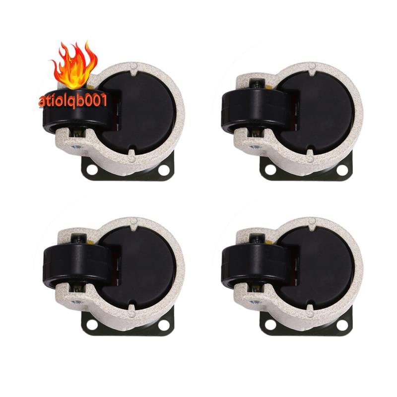 Set 4 bánh xe xoay công nghiệp 330 Lbs GD-40F có thể thu gọn cho ghế ngồi văn phòng