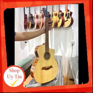 Đàn Guitar Acoustic có EQ mặt gỗ thịt có ty chỉnh
