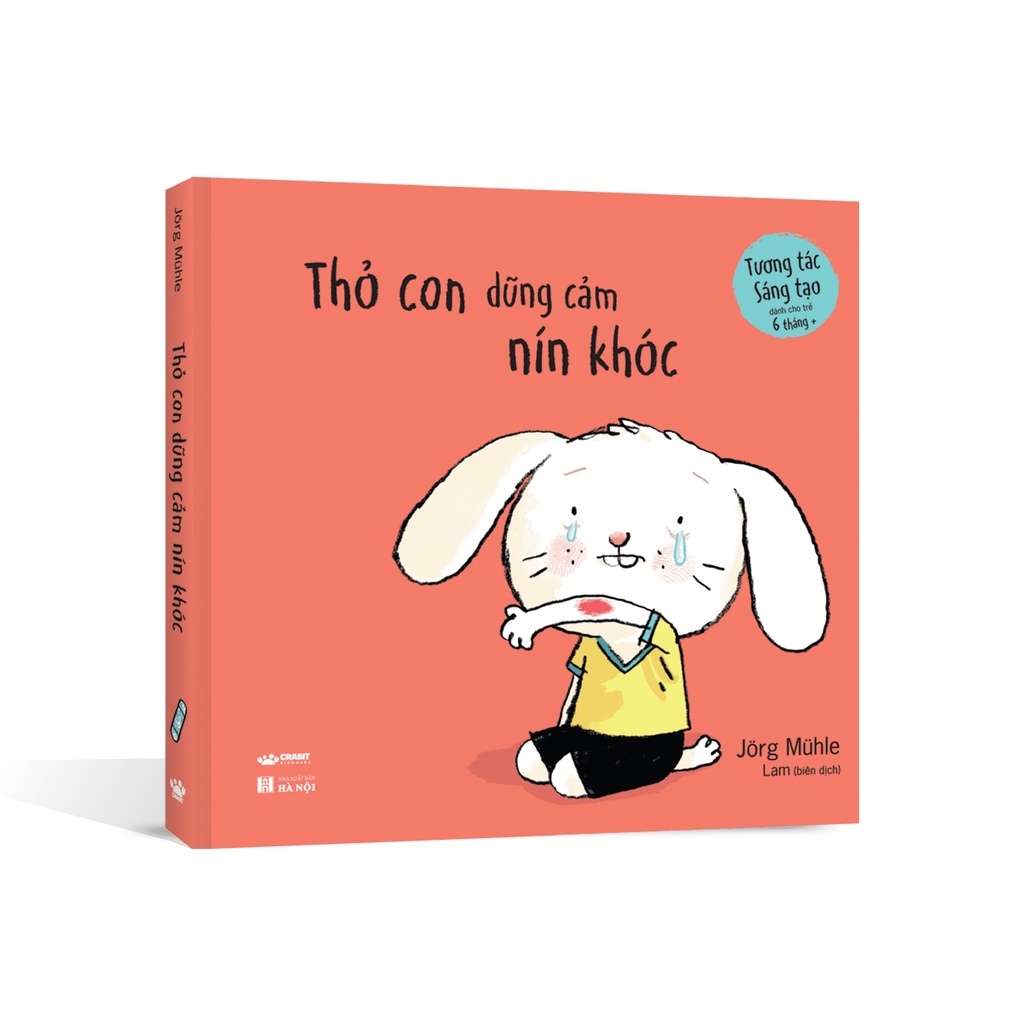 Bộ sách 3 cuốn Thỏ con tương tác, sáng tạo cho bé từ 6 tháng [CRABIT KIDBOOKS]