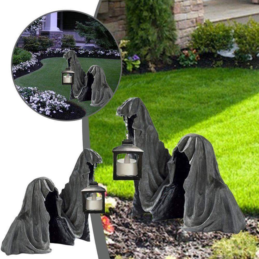 LONTIME Đồ trang trí Ma Điêu Khắc Bằng Nhựa Resin Trang Trí Sân Vườn