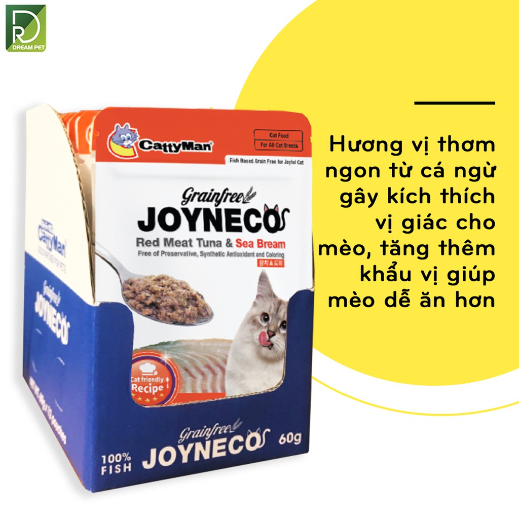 Pate Mèo - Pate Catty Man Cho Mèo - Túi Cá Ngừ JOYNECO Cho Mèo