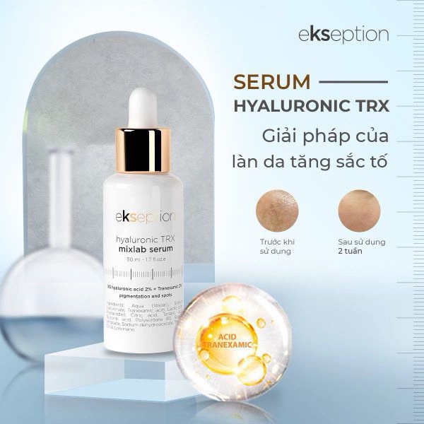 Bộ đôi ngừa mụn, mờ thâm Ekseption Hyaluronic Niacin và Fusion Retinol 1.0