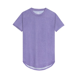 Áo Thun Nam Cổ Tròn POLIDO Màu Tím Dáng Longtee Chất Liệu Cotton Mịn Không Bai Dão