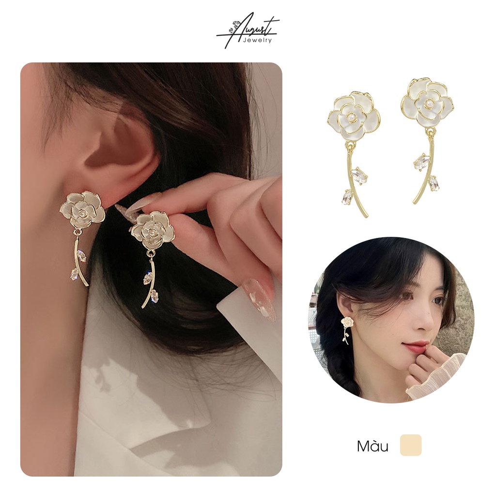 [Augustcloth | AugustJewelry] Bông tai/ Hoa tai cành hoa lớn