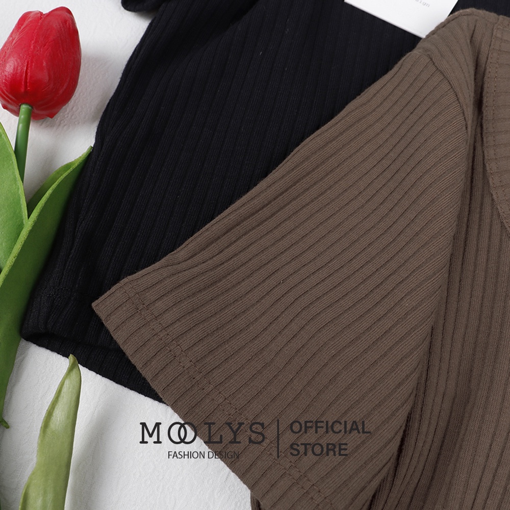 Áo croptop cổ vuông, ôm dáng sành điệu cho nữ MC003