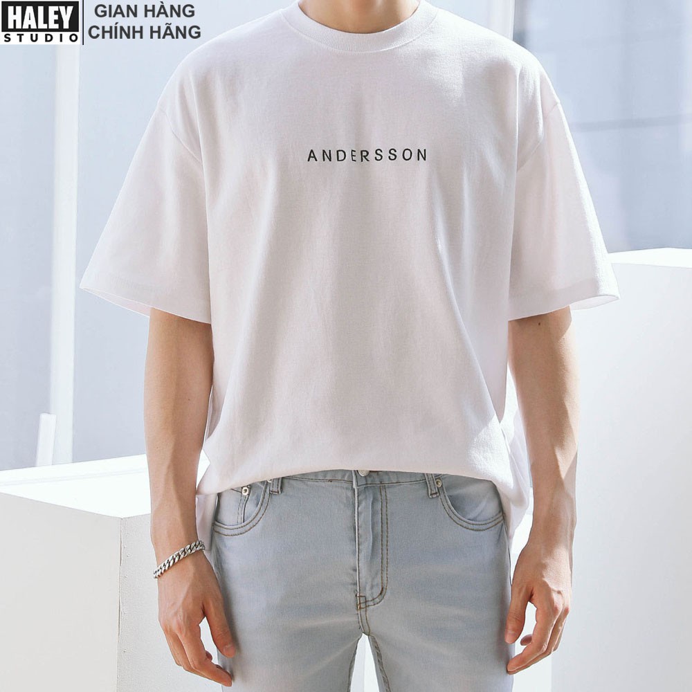 Áo Thun Unisex Tay Lỡ Form Rộng Nam Nữ Anderson vải cotton phong cách Hàn Quốc TN579 Haley