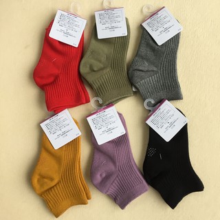 Sét 6 Đôi Tất/Vớ Nữ Nhật Cao Cấp Cổ Ngắn Sợi Cotton Thấm Hút Mồ Hôi, Khử Mùi 21A