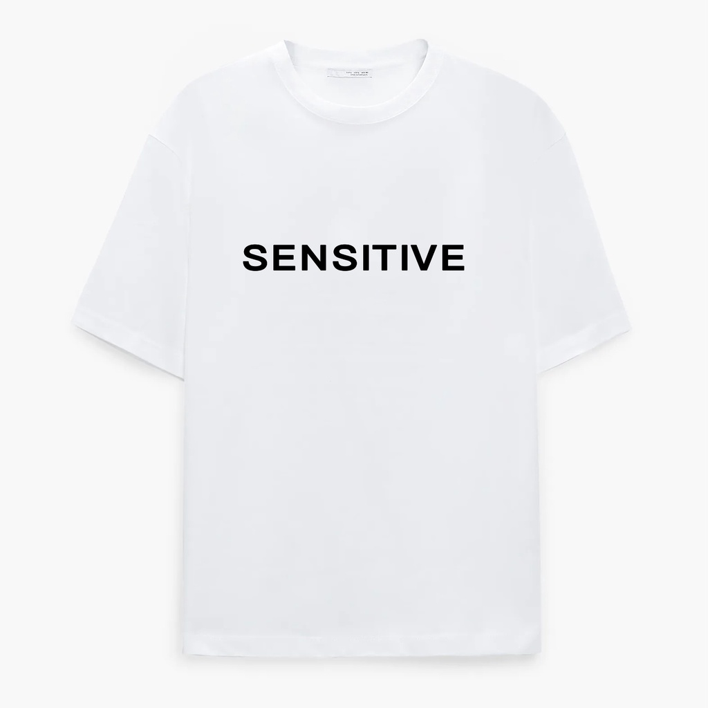 Áo Thun SENSITIVE 1SECOND Chất Liệu Cotton 100%. Kiểu Dáng Unisex Form Rộng | BigBuy360 - bigbuy360.vn