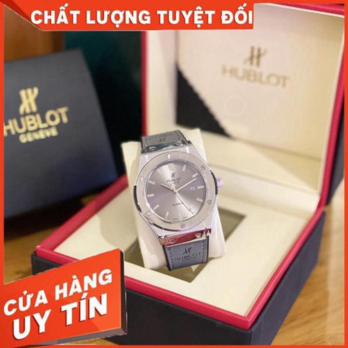 [Hublot dây da] Đồng hồ nam Hublot - máy pin - Size 42 mm Hàng có bảo hành 12 tháng | BigBuy360 - bigbuy360.vn