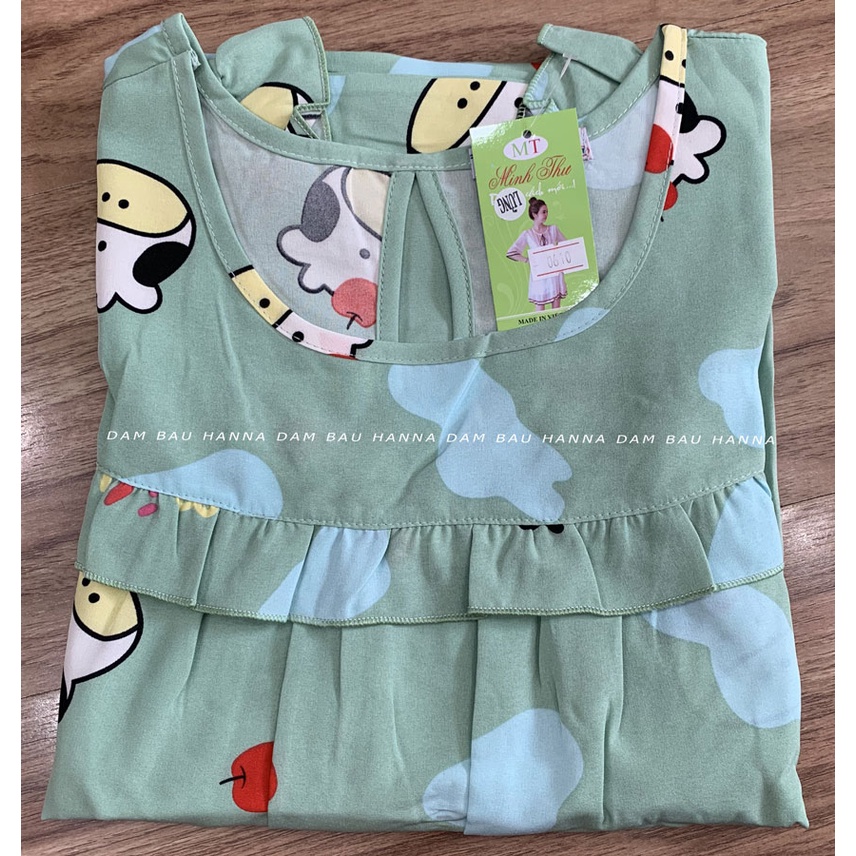 [SIZE 65-95kg] Đồ bầu mặc ở nhà BIG SIZE sát nách có lưng thun điều chỉnh, vải lụa cao cấp thoáng mát không nhăn