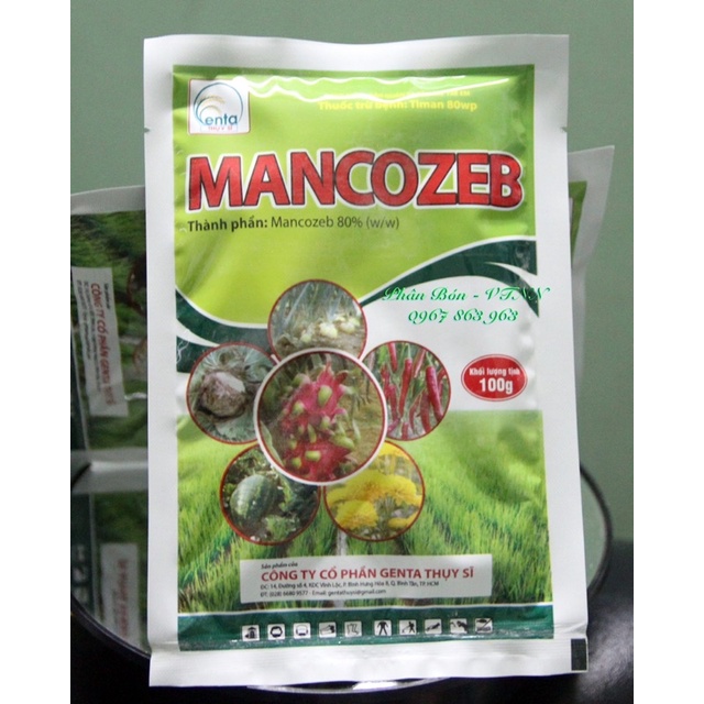 Mancozeb Vàng ngừa thối rễ,ức chế sự phát triển của nấm bệnh trên cây trồng