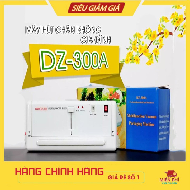 (Trợ giá shopee) MÁY HÚT CHÂN KHÔNG DZ300A HÚT ĐỒ KHÔ+ TÚI