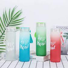 Bình Nước Thủy Tinh Hello Master 480 ml hh168