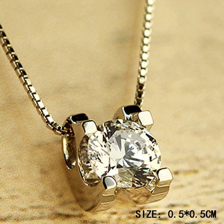Mặt chuyền bạc sterling 925 đính đá zircon độc đáo