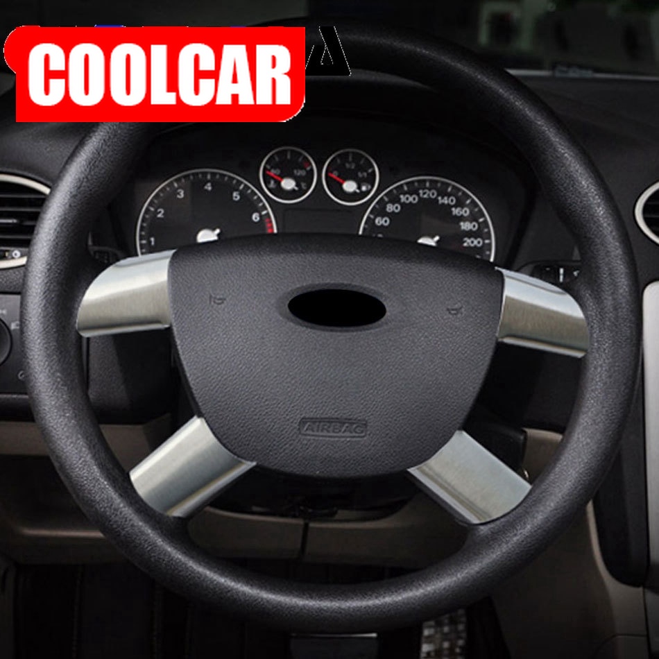 Bộ 4 món bọc trang trí vô lăng cho xe hơi Ford Focus 2 MK2 2005 - 2012