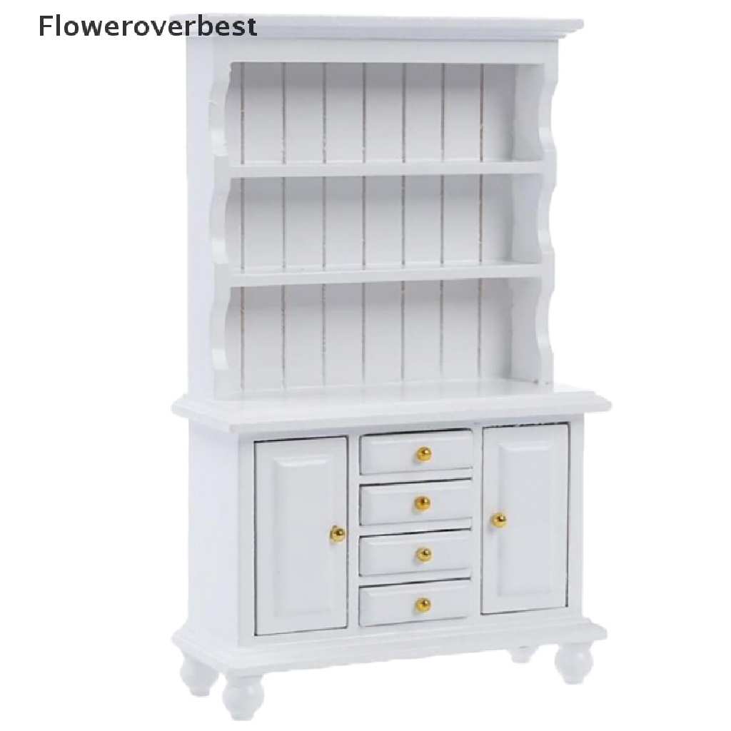 Mô hình tủ gỗ đa năng tỉ lệ 1/12 trang trí nhà búp bê