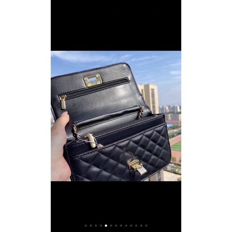 Túi ck nắp gập ô trám size 18