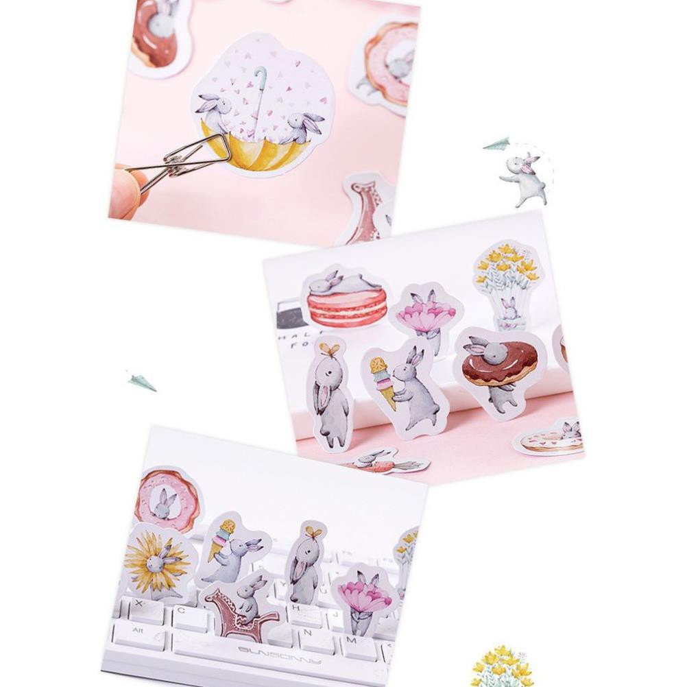 Bộ 45 Sticker Thỏ Cà Rốt E77