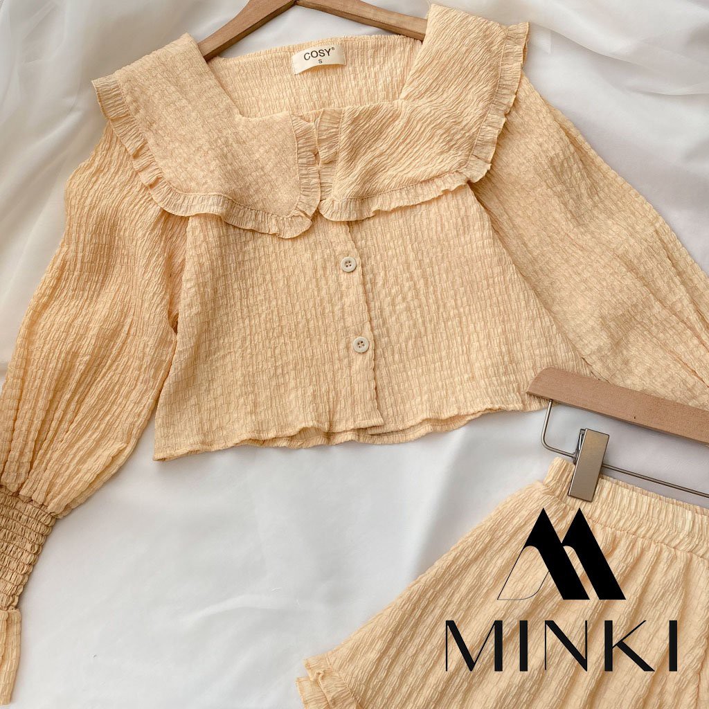 SET BỘ ÁO VÀ QUẦN SOOC VẢI NHÚN MỀM - CHẤT LIỆU NHẬP KHẨU - MÀU TÍM/TRẮNG/XANH | BigBuy360 - bigbuy360.vn