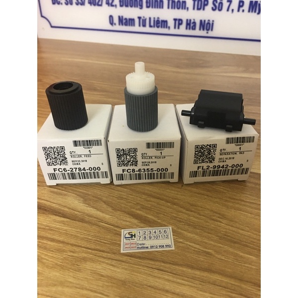 Bộ bánh xe kéo giấy khay ADF máy photo Canon IR 2535 | 2545  (bộ 3 quả) FL2-9942-000 + FC8-6355-000 