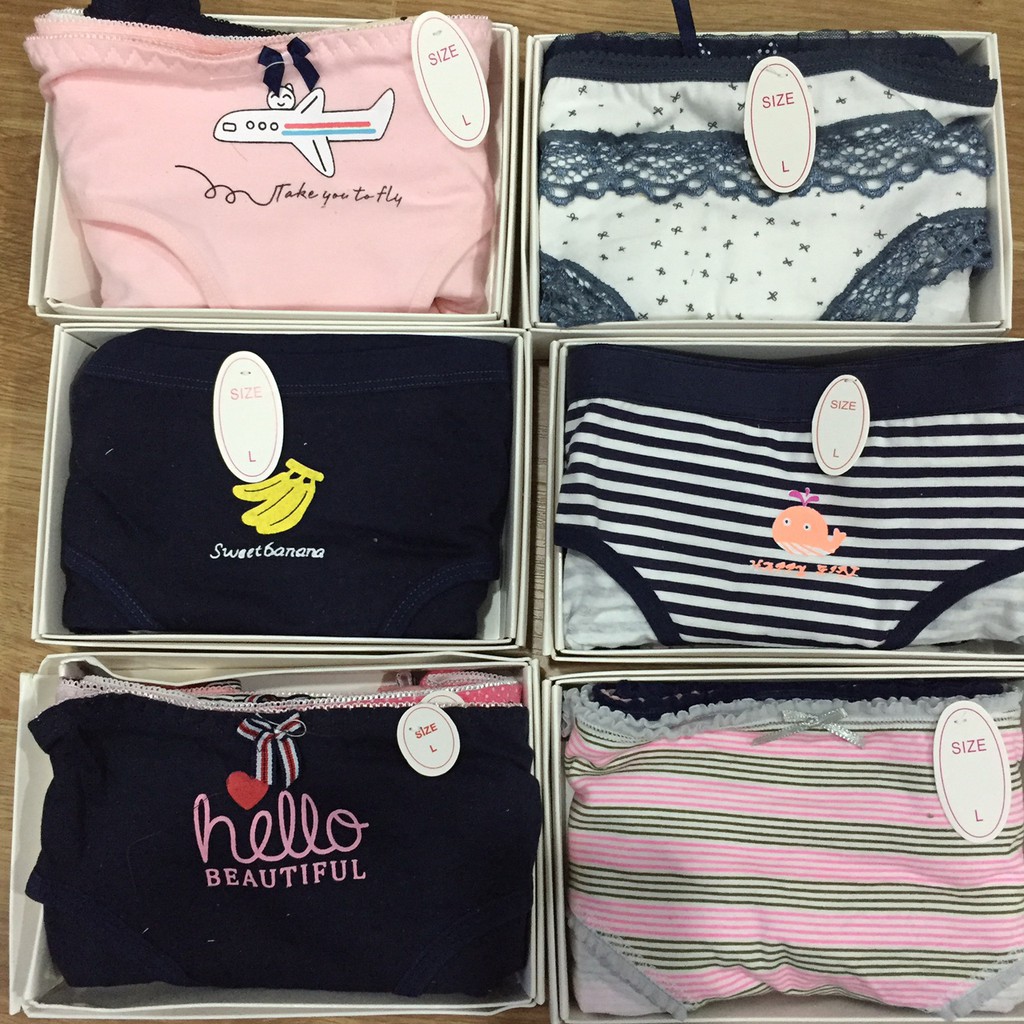 SET 5 QUẦN LÓT COTTON SIÊU THOÁNG - QUẦN CHÍP HỘP | BigBuy360 - bigbuy360.vn