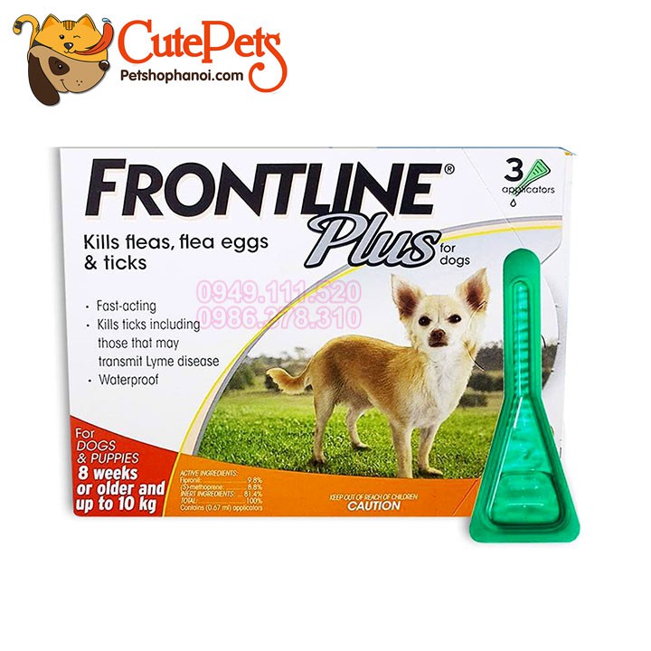 Nhỏ gáy trị ve rận Frontline Plus cho chó mèo - CutePets Phụ kiện thú cưng Pet shop Hà Nội