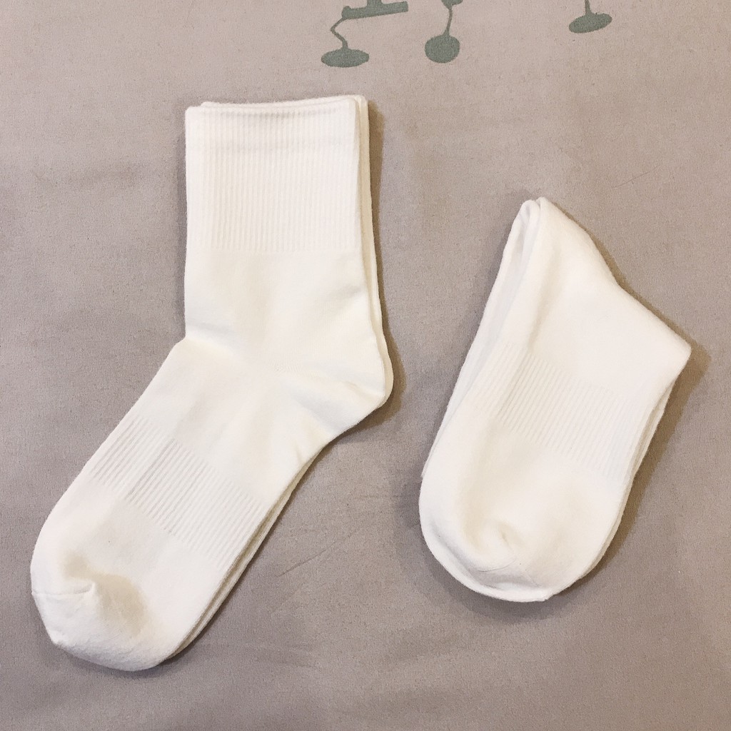 [Mã FAWINTER hoàn 15% xu đơn 99K] ⚠️ FREESHIP⚠️Tất Trơn nam nữ cổ cao, cổ thấp thời trang Cao cấp | BigBuy360 - bigbuy360.vn