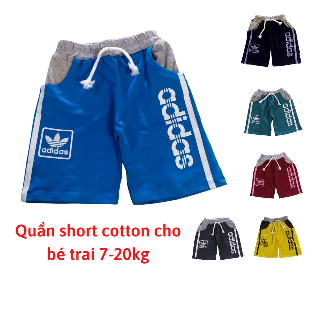 Quần lửng chất thun cotton 4 chiều mềm mại cho bé trai 7-25kg