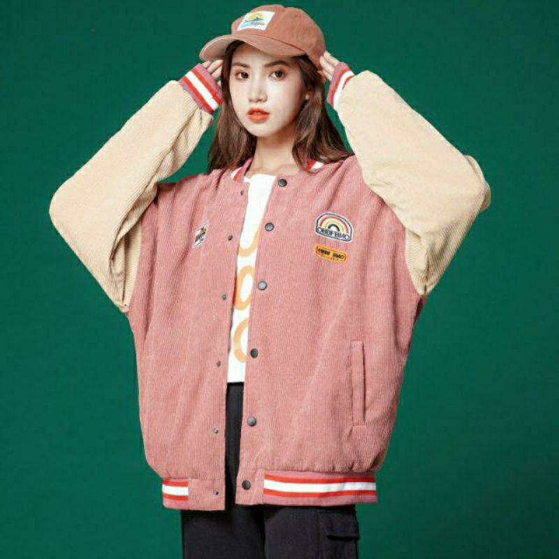 Áo bomber nhung , áo nhung nữ , áo khoác unisex vải nhung tăm nam nữ mặc logo thêu