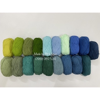 Len Milk cotton mác đen 50gr (mã màu từ 01-31)