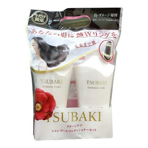 Set dầu gộivà xả shiseido tsubaki trắng