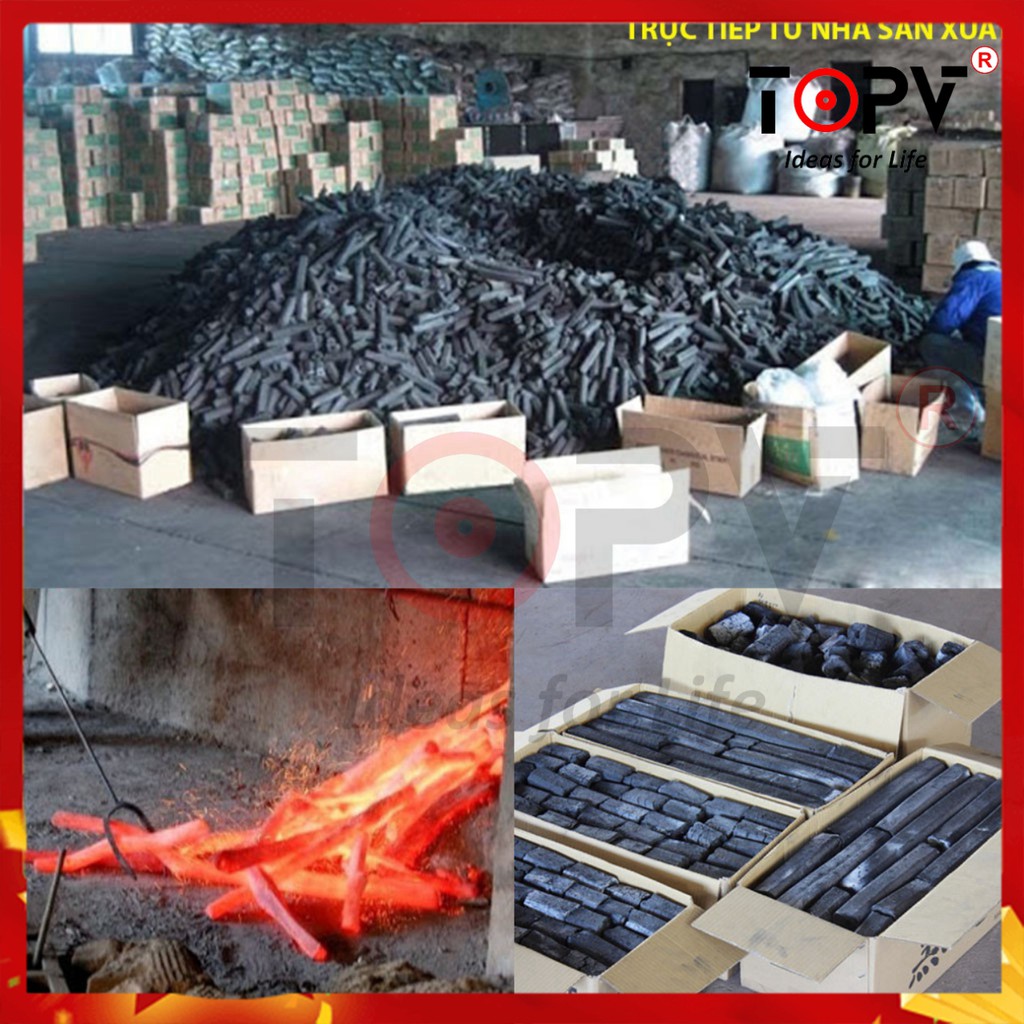 Than Hoa Không Khói 5kg, Than Sạch, Than Gáo Dừa, Than Nướng, Than Không Khói  - TopV