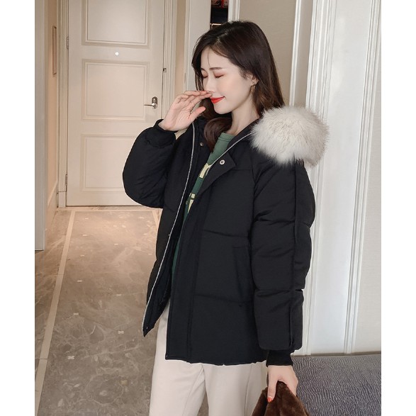 Áo Phao Nữ Dáng Ngắn Mũ lông QC loại 1- Hồng Phúc Tổng kho hàng Quảng Châu | BigBuy360 - bigbuy360.vn