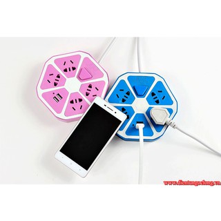 Ổ Điện Trái Cam 2 USB Có Công Tắc