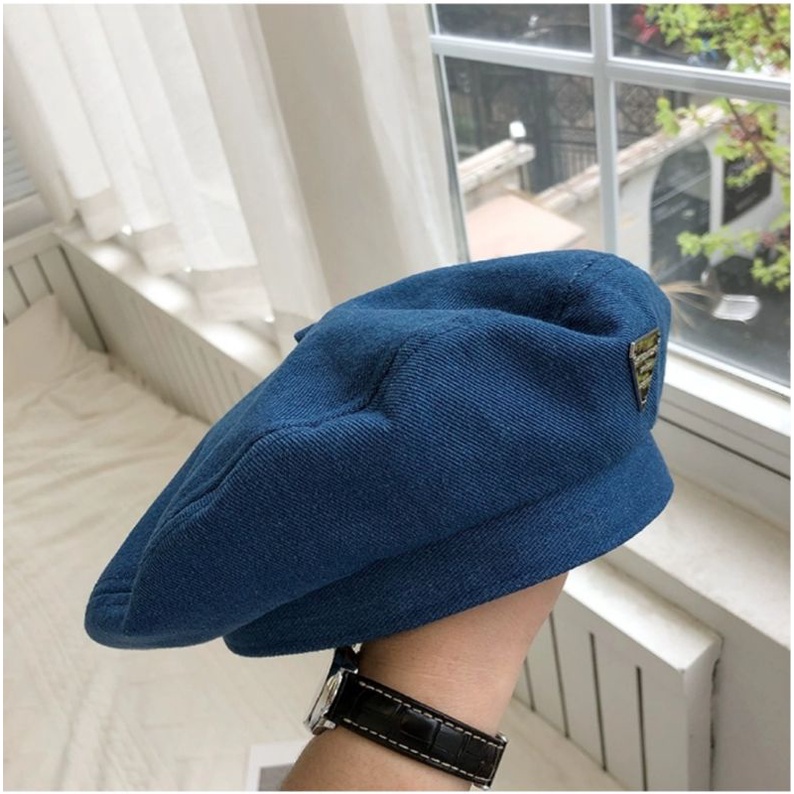 Mũ Nồi Demin Tag Tam Giác Xinh Xắn