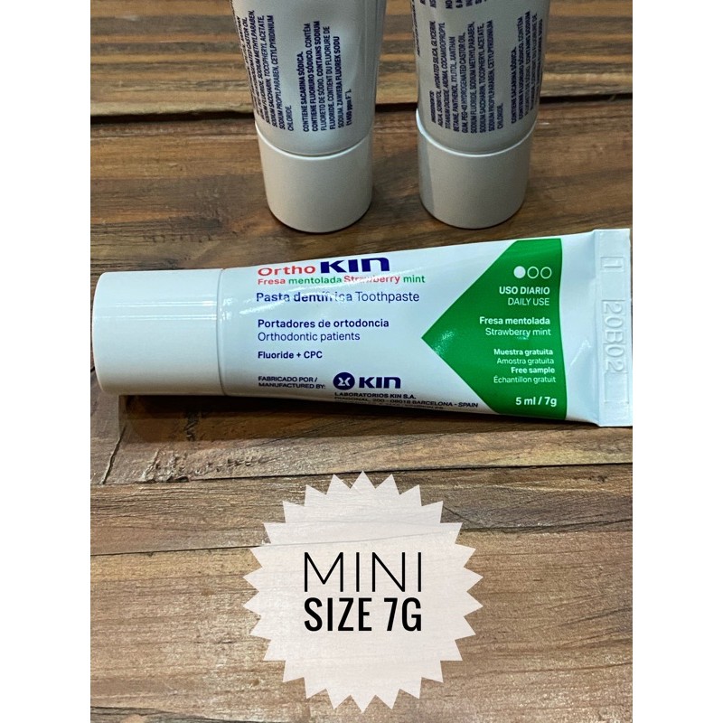 Kem đánh răng Ortho Kin cho răng niềng mini size 7g