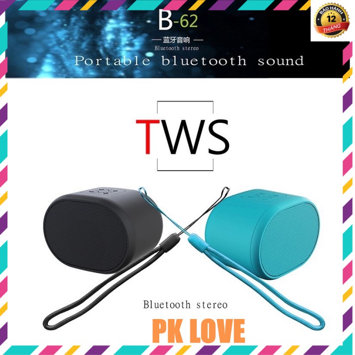 Loa Bluetooth cầm tay BOROFONE B62 - Loa mini, bass chuẩn - BH 12 tháng