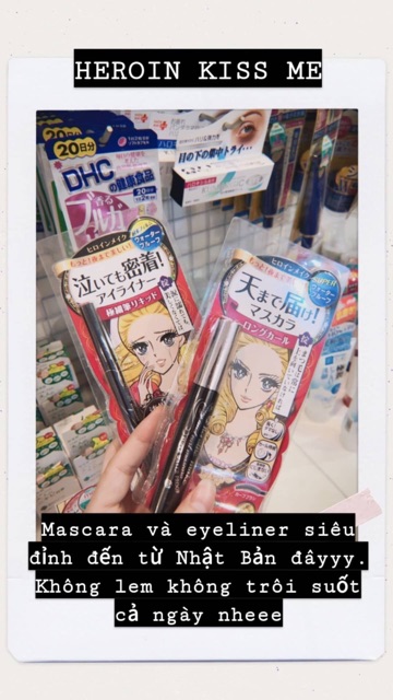 | HEROINE KISS ME | MASCARA DÀY DÀI VÀ CONG MI CHỐNG NƯỚC