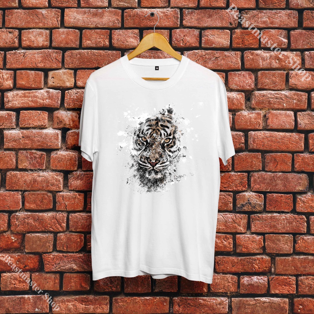 Áo Unisex Tuổi Dần hình con Hổ trẻ em Cotton cổ tròn mềm mại trẻ trung phong cách T44TIG012