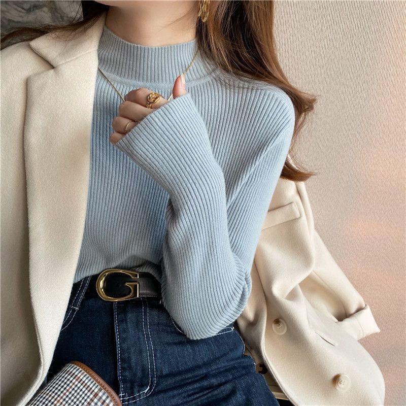 Áo Sweater Cổ Cao Phong Cách Thời Trang Thu Đông Mới