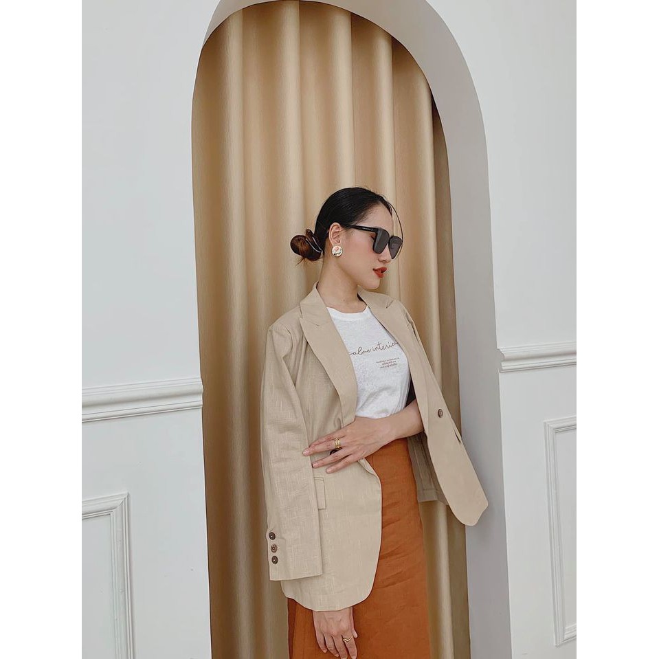 Áo Blazer Linen Premium Cói Design | BigBuy360 - bigbuy360.vn
