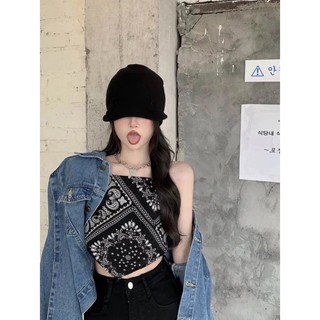 áo yếm hai dây khăn lụa hottrend xuân hè 2021