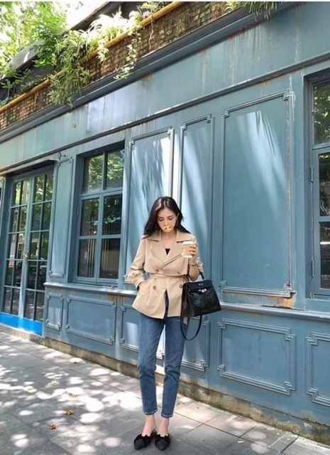 Áo khoác kaki ngắn