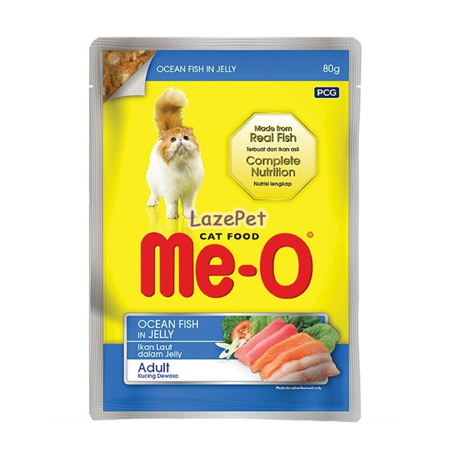 Pate mèo Me-O gói 80g - Pate cho mèo con, mèo lớn thơm ngon đầy đủ dinh dưỡng LazePet