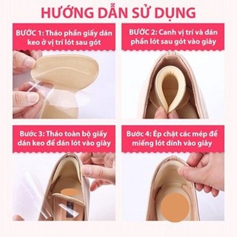 Lót giày cao gót chống rộng, chống trầy gót cực êm chân cao cấp PK09